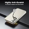 Funda de TPU (paquete de 2) para Unihertz 8849 Tank Mini 1 - Transparente y negra | Cubierta de gel suave y flexible de 4.3", resistente a golpes y anti-rayaduras 8