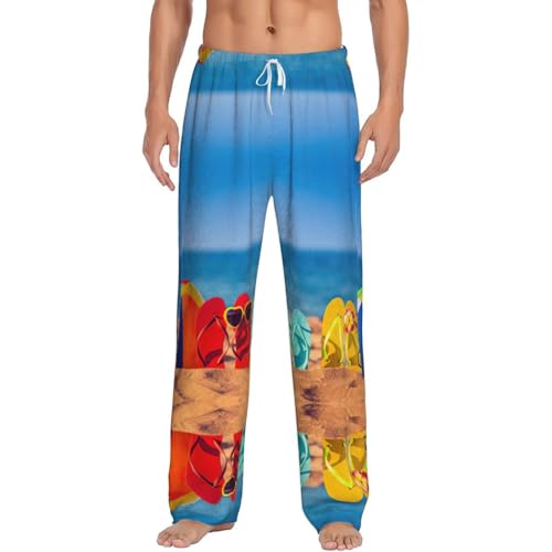 Pantalon de pyjama chaud en flanelle douce avec poches homme