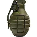 Disratw M26A2 Airsoft Grenade Toys Tactical Grenade Plastic CS Battle Game Toy Hand Grenades Pull Ring Toys Role Play Model Prop for Age 14+ (Green)