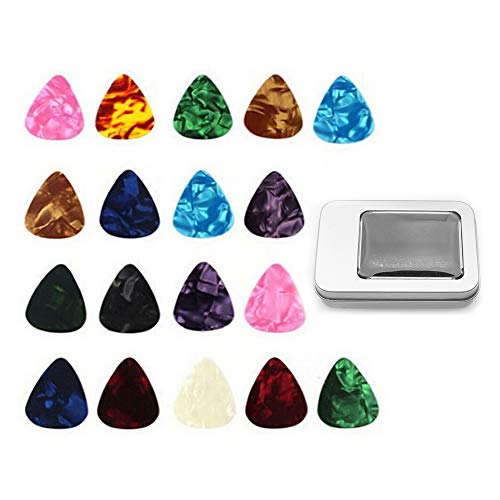 KKmoon Kit de acessórios para violão folk acústico, incluindo pinos de ponte + porcas de guitarra +