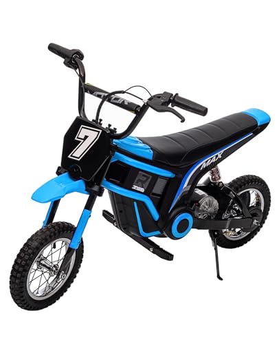 24V 350W Electric Dirt Bike for Kids – 3-Speed Modes, 14.29MPH Max Speed, ASTM-Certified Safe...