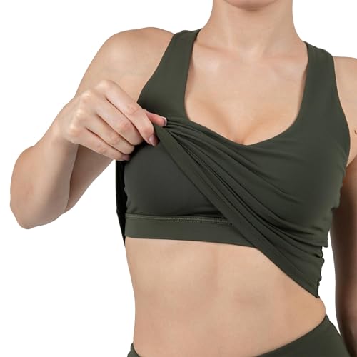 Image of YITTY Active Sports Bra Tank, Tank Top for Women with Built-in Bra, Racerback, Removable Cups, Low-Impact Yoga and Gym