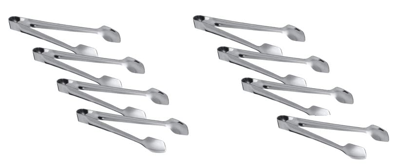 Dynore Stainless Steel Sugar Tong- Set of 8 1