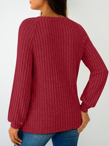 Image of LILLUSORY Womens Tops Long Sleeve Shirts Fall Lightweight Sweaters