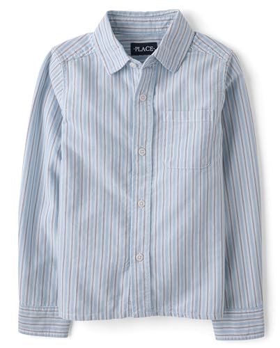Image of The Children's Place Boys Long Sleeve Oxford Button Down Shirt