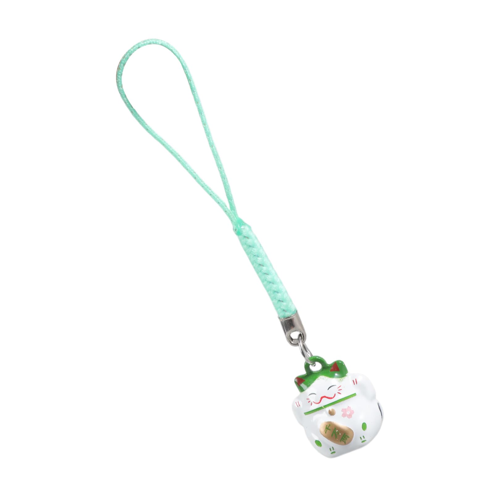 Hinayosan Unisex Green Assorted Luck Keychain Charm Lovely Pendant Keychains With Bells Phone Accessory For Good Luck And Styles Good Pendant