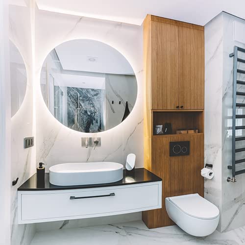 Foxydry Specchio da parete illuminato, specchio