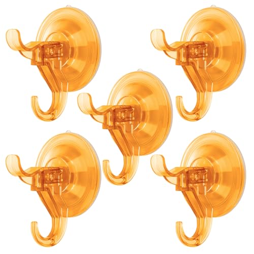 Suction Cup Hooks, 5 Pack Wreath Door Hanger, Removable and Reusable