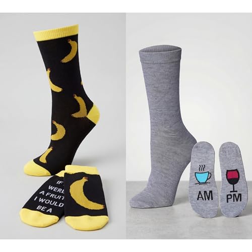Image of Tipi Toe Women's Fun Patterned Dress Socks, 12-Pack Lightweight Colorful Crew Socks, Casual Novelty Assorted Designs