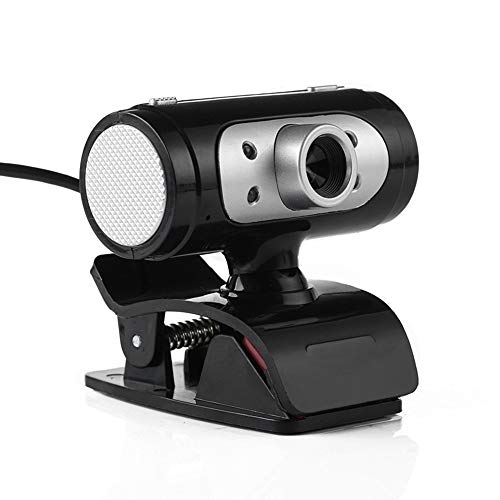 AGGJ HD 720P USBウェブカメラ、コンピュータカメラとマイク無料ドライブ、サポートマイクスイッチ、ラップトップまたはデスクトップ用が主流のオペレーティングシステムをサポート (Color : Black)