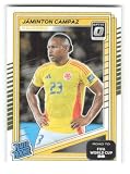 2025-26 Donruss Optic Road to FIFA World Cup #203 Jaminton Campaz Rated Rookie Colombia Soccer Futbol Base Trading Card