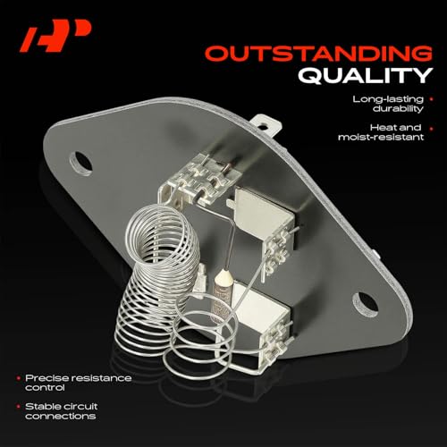 Image of A-Premium Front HVAC Blower Motor Resistor Compatible with Chevrolet & GMC | for C1500, K1500, K2500, C2500, C3500, Blazer, K3500, C1500 Suburban, K1500 Suburban, K2500 Suburban, C2500 Suburban