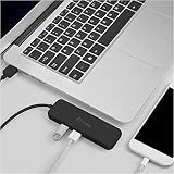 FANTEC UMP-4U koncentrator USB 3.0, 4 porty USB 3.0, kabel 40 cm, czarny
