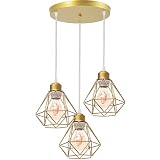 💡 【Dimensiones】 Lámpara de la jaula: 16 * 16 * 16 cm.. Diámetro de la base del techo: 25 cm, altura: 2 cm. Longitud total del cable colgante: aprox 100 cm (ajustable). Lámpara sin montar, necesita ser montado!