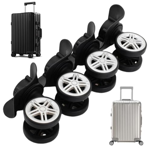Suitcase Wheels Replacement, Luggage Wheels Replacement, 4PCS 360° Rotating Mute Suitcase Wheels Replacement, Strong-Load Luggage Replacement Wheels, Plastic Wheels for Luggage, Luggage Wheels