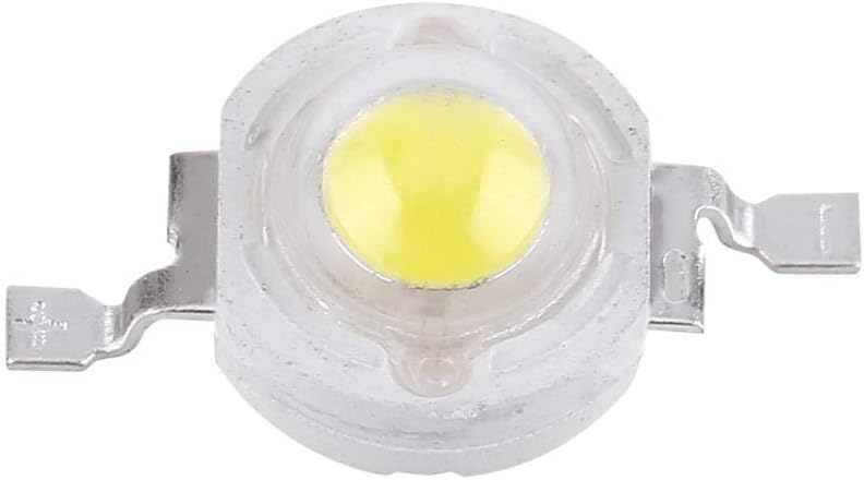 Asixx LED Lamp Beads, 50pcs SMD 1W Cool/Warm White LED Lamp Beads Bulb Chip High Luminance, Low Electric Power Consumption for Floodlight Spotlight High Power New(White)