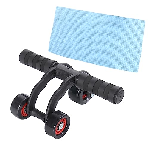 CORHAD 1 Pc empujar- rueda de músculos abdominales Equipo de ejercicio rodillo abdominal de fitness rodillo de ejercicio Músculo abdominal rueda abdominal rueda muscular abdominal Black