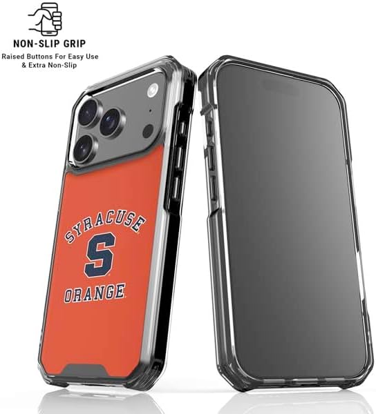 Skinit Clear Phone Case Compatible with iPhone 17 Pro Max - Officially Licensed Syracuse University Orange Syracuse Design