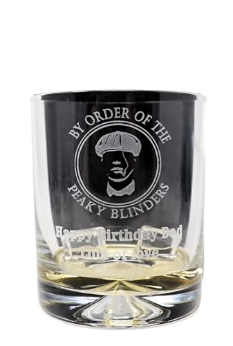 Regalo Personalised Dimple Tumbler - Peaky Blinders Design (No Gift Box)