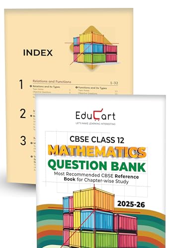 Image of Educart CBSE Question Bank Class 12 2025-26 Physics, Chemistry, Mathematics and English on New Syllabus 2025-26 (Includes Past Years Solved Questions) Set of 4 Books