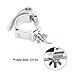 5 Pack 2 Inch Quick Lock and Release Heavy Duty 220 Lbs Aluminum Alloy Stage Lighting Clamp for Moving Head Light Par Light Spotlight Fit 50 mm OD Pipe -TUV Certificated Silver