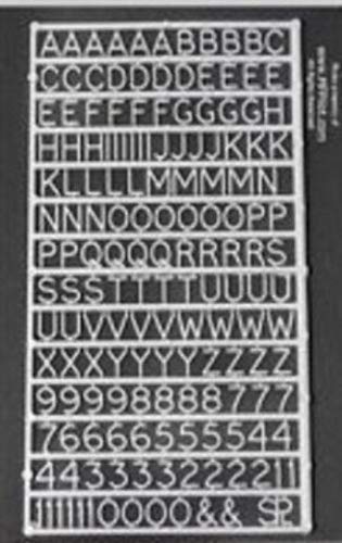 Plastruct 96004 PABT-10 25/64" Letters