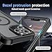 jaroco Magnetic for iPhone 13 Pro Max Case, [Compatible with MagSafe][Military Grade Drop Protection][Heavy Duty Protection][Non-Slip][Shockproof] 2-Layer Durable Bumper Phone Case 6.7''-Black