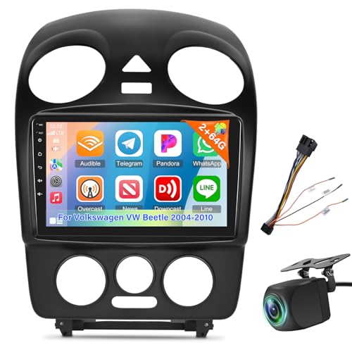 Radio para VW Beetle 2004-2010 con pantalla táctil 9 pulgadas miniatura 1