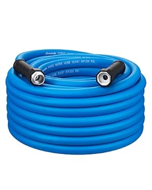 AMAZON - DEWENWILS Hybrid Garden Hose 75 ft x 5/8″, Heavy Duty Water Hose with SwivelGrip, Lightweight Flexible Hose for Plants, Car, Yard, 3/4 Inch Solid Fittings, Drinking Water Safe