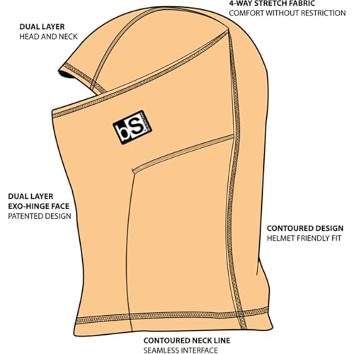 BLACKSTRAP Kids' Expedition Hood Dual Layer ExoHinge Balaclava Ski Mask, Compatible, Comfortable for Kids, [Insert Color]2