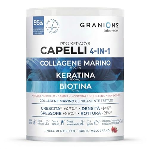 Collagene Marino e Biotina in Polvere 300 g Capelli Melograno - Granions
