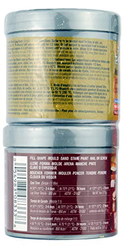 Image of PC Products PC-Woody Wood Repair Epoxy Paste, Two-Part 6 oz in Two Cans, Tan 083338