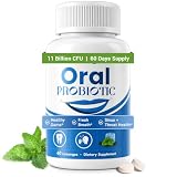 Oral Probiotics, Sugar-Free Mint Lozenges, Mouth Bad Breath, 60-Day Supply