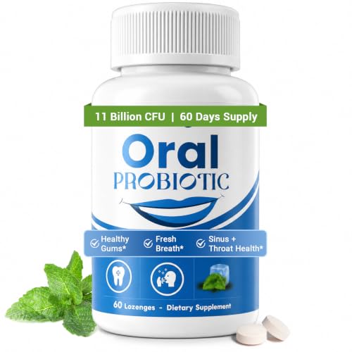 Oral Probiotics, Sugar-Free Mint Lozenges, Mouth Bad Breath, 60-Day Supply
