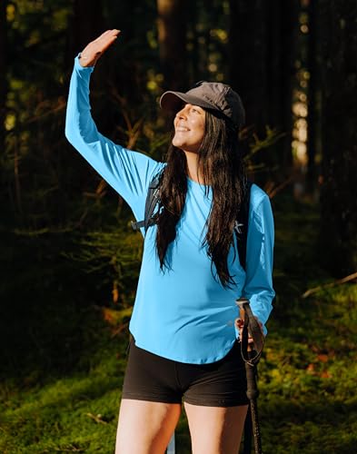 Image of Women's Sun Shirts UPF 50+ Long Sleeve UV Protection Shirt Lightweight Quick Dry Workout Hiking Tops for Women