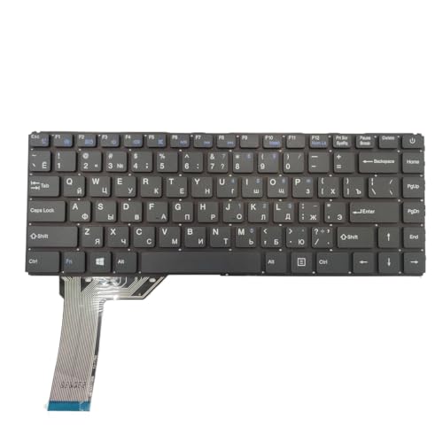 Clavier de rechange portable RU US noir pour écriture bilingue