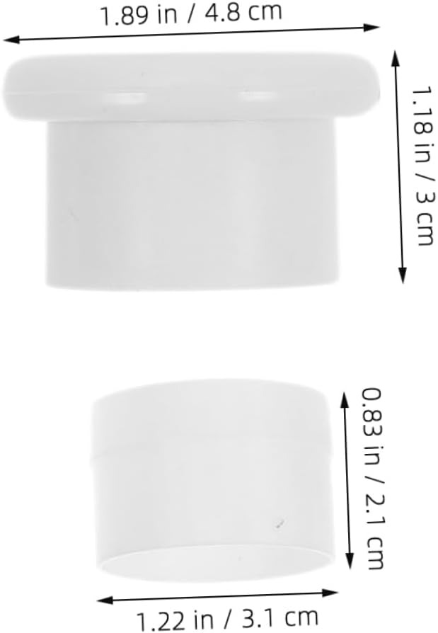 STOBAZA 5 Sets Non Slip Curtain Rod End Caps Stoppers for Bathroom Balcony and Window Use No Drill Installation Adaptable and Design for Various Household Applications
