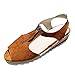 URIBAKY Damen Mode Casual Schuhe Keilabsatz Atmungsaktiv Freizeit Outdoor Sandalen, Braun - braun - Größe: 42 EU