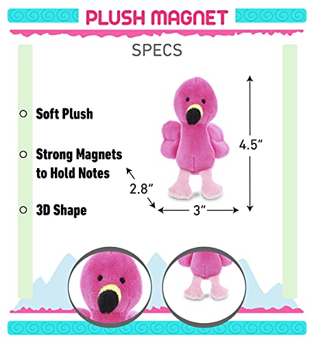 Imán de Peluche Flamenco DolliBu para Refrigerador miniatura 2
