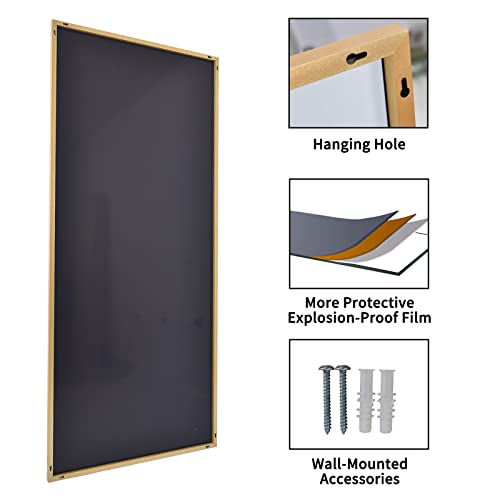 Image of BEAUTYPEAK Full Length Mirror 32 inchx71 inch, Rectangle Large Full Body Floor Mirrors, Dressing Wall Mirror with Aluminum Alloy Thin Frame for Living Room, Bedroom, Gold