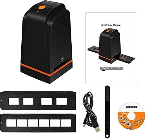 High Resolution 35mm Film Scanner converts Negative Slide & Film to Digital Photo, Supports Windows XP/Vista/ 7/8/10/MAC