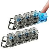 ✿【Détente par conception】 : avec sa structure transparente et ses lumières colorées dynamiques, le clavier fidget permet une activité d'impression interactive qui augmente le charme visuel du bureau et maintient la visibilité dans les zones faiblement éclairées et favorise la pleine conscience et l'engagement dans les moments de loisirs ou de productivité.