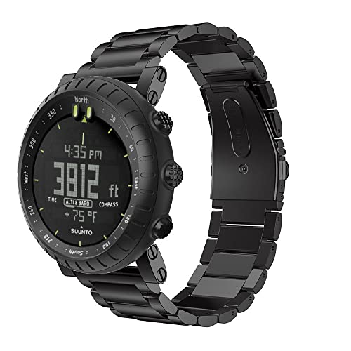 suunto D6用 社外バンド ステンレス製ブラック  新品未使用 SUUNTO ストラップ DX ブラック エラストマー ストラップ交換キット