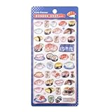 ドロップ シール 寿司 動物シール 3D立体レリーフ日本の特色柴犬 ラーメン 寿司 おにぎりセット 多様なデザイン 多様なセット ほうび 贈り物 誕生日 立体 可愛い動物 手帳DIY用 携帯電話レーション スクラップブック プ