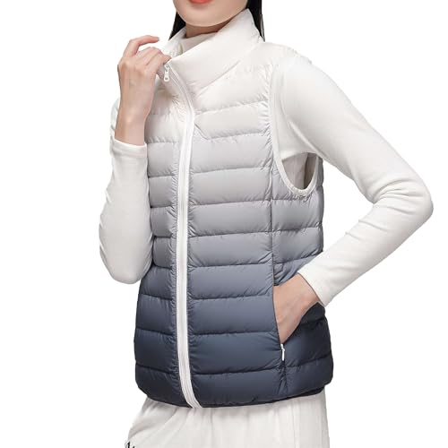 Gilet bouffant court dégradé idéal pour les sorties urbaines hiver