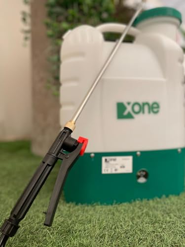 XONE | POMPA A SPALLA irroratrice con BATTERIA al litio (12V - 8Ah),16 litri con sebatoio resistente ai raggi UV. Lancia telescopica in acciaio - 2