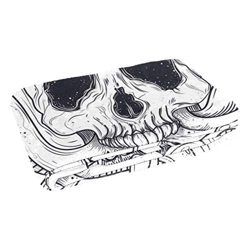 Couverture tête de mort humaine idée cadeau original 150x100 cm