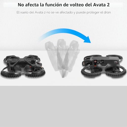 Protector de hélice DJI Avata 2 con cubierta de lente negra anticolisión 7