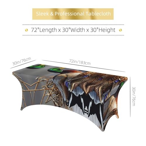 Housse de table rectangulaire extensible élasthanne pour masquer les tables usées - 7