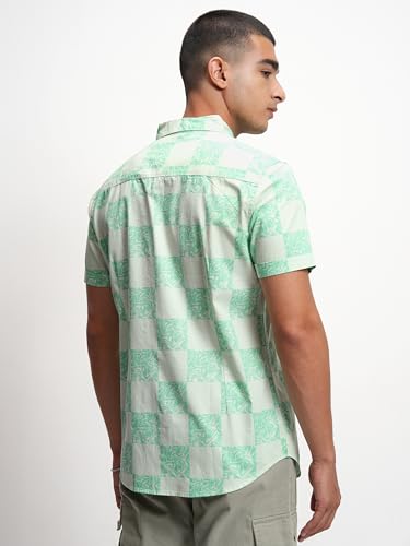 Image of Highlander Men's Checkered Slim Fit Shirt